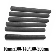

1PC Ferrite Core Core Rod Diameter 10mm Length 100/140/160/200mm Anti-interference Welding Ferrite Magnet Rod Bar