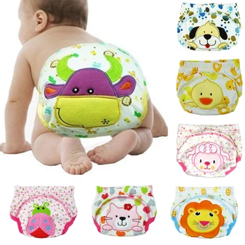 

Hot Sell Potty Training Nappies Baby Boy Girl Diaper Mesh Breathable Reusable Pantie Baby Cotton Training Pants