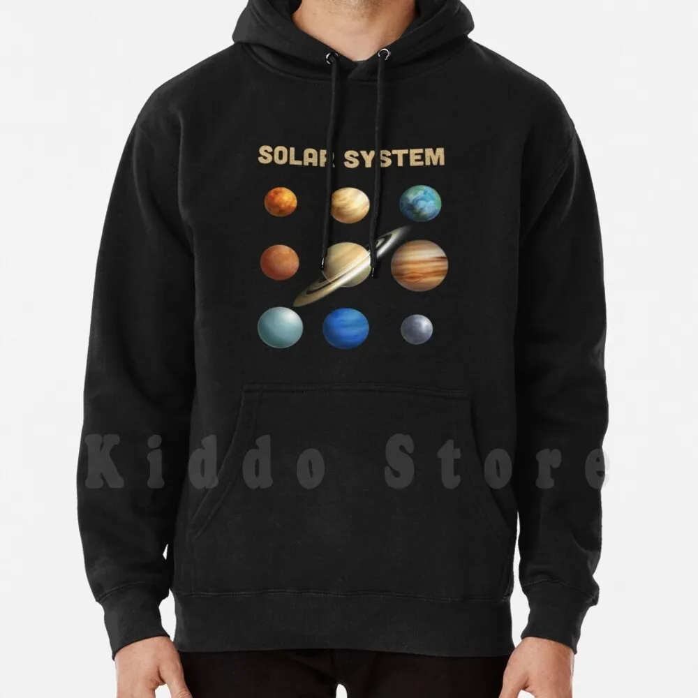

The Solar System Planets hoodie long sleeve Stars Science Planet Planets Astronomy System Sun Star Space