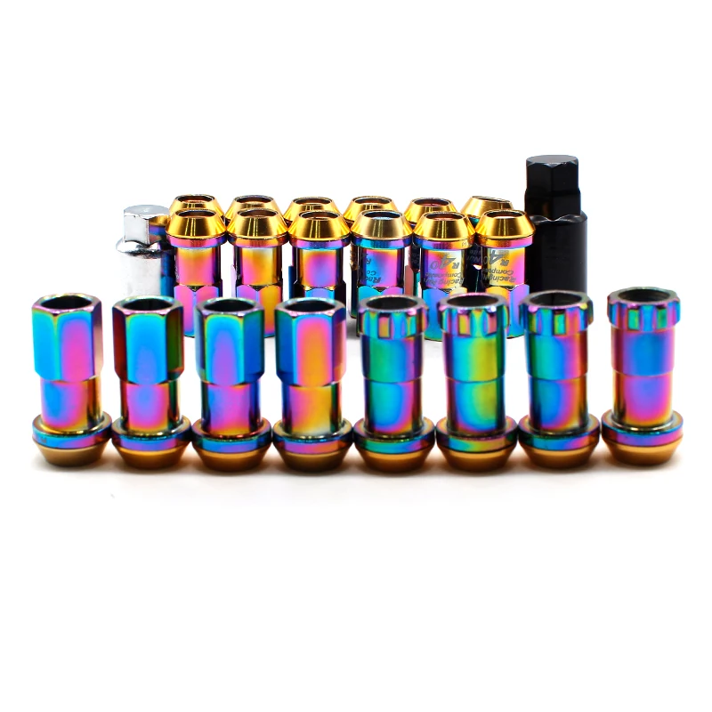 DEFT Racing композитная сталь противоугонные Гоночные Колесные гайки M12x1.5/1,25 автомобильные противоугонные ДИСКИ гайки для Honda Civic набор из 20 штук