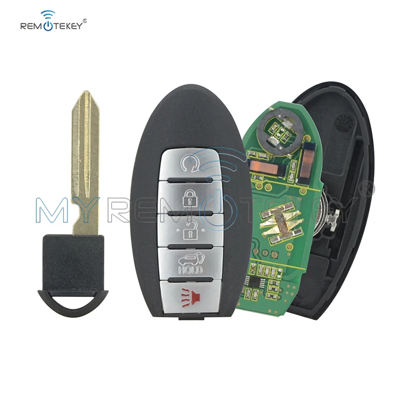 REMTEKEY For Nissan Patrol CWTWB1G744 smart remote key 4+1 button 433MHz ID46 chip 2013 2014 2015 2016 2017 2018 2019 | Автомобили и