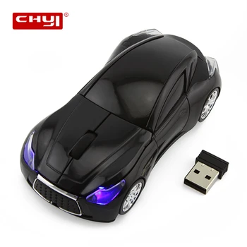 

CHYI Soprts Car Shape Wireless Mouse USB Optical 3D Mause Mini Portable Computer Mice With Mousepad For Children Gifts PC Laptop