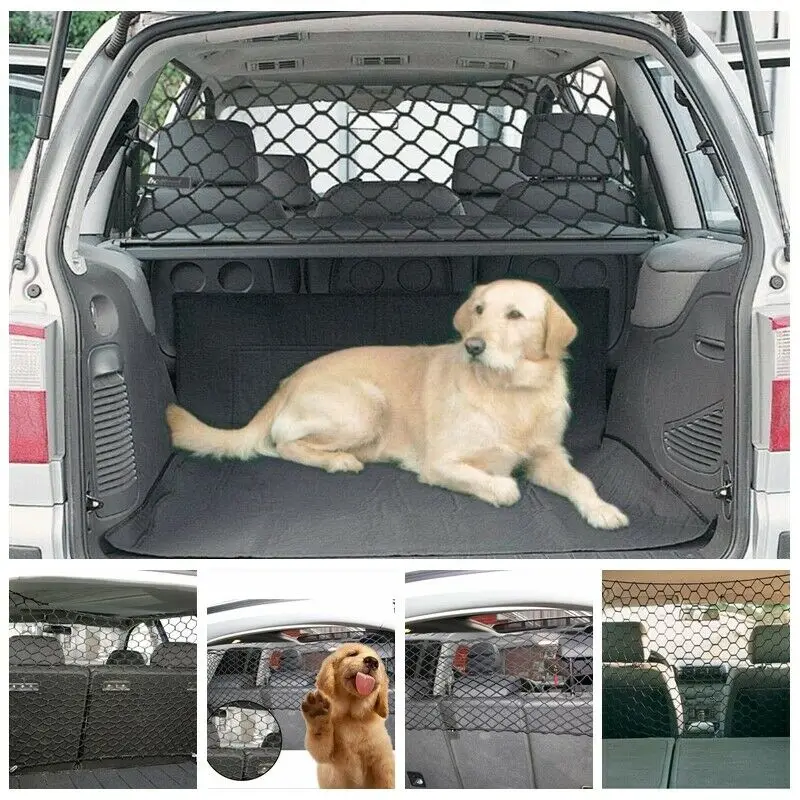 Универсальная защитная сетка для домашних животных, сетчатая сетка для багажника автомобиля, для собак, для путешествий, для кошек, для щенков, для забора