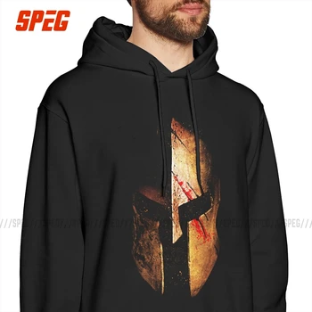 

Novelty Hoodies Man Spartan Sparta Helmet 100% Cotton Sweatshirt Winter Hoodie Shirt