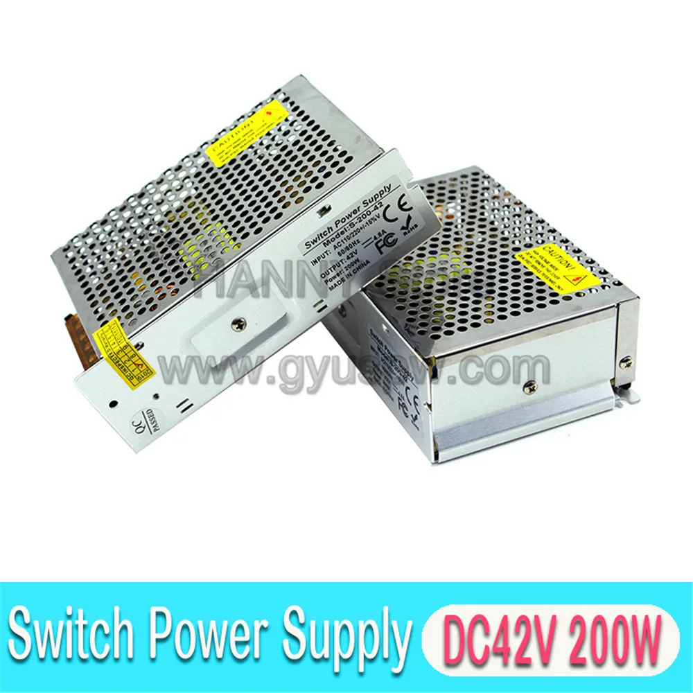 Лучшее качество 42V 4.8A 200W Драйвер импульсного источника питания AC 110v 220v вход в dc42v выход для камеры видеонаблюдения светодиодный светильник CNC
