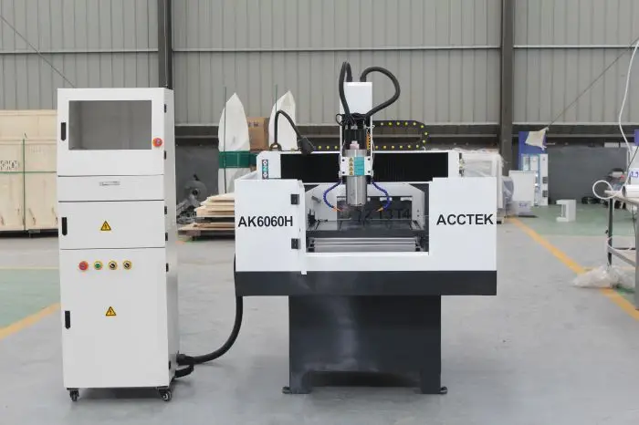 Jinan AccTek производство ATC фрезерный станок с ЧПУ 3 алюминиевая ось латунь медная сталь металл малая гравировальная машина AKM6060C