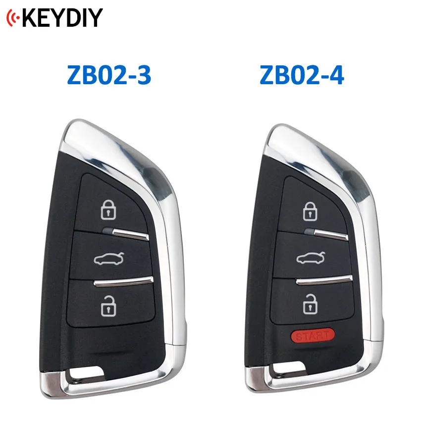 KEYDIY Универсальный умный ключ ZB02-3 ZB02-4 для KD-X2 KD900 Мини Кнопка KD инструмент автомобильный ключ Дистанционная замена подходит более 2000 моделей
