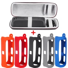 2 в 1 жесткий EVA на молнии сумка для хранения+ Мягкий силиконовый чехол для JBL Flip 5 Bluetooth динамик для JBL Flip5 колонка