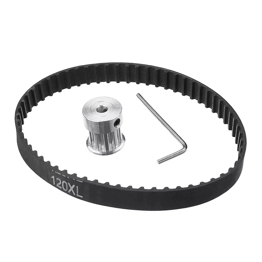 Onnfang No Power Spindle Assembly Small Lathe Accessories Trimming Belt JTO/B10/B12/B16 Drill Chuck Set DIY Woodworking Cutting - Цвет: 120XL Timing belt