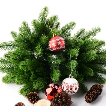 

10Pcs Artificial Flower Fake Green Plants Pine Branches Christmas Tree For Christmas Party Decorations Xmas Tree Ornaments