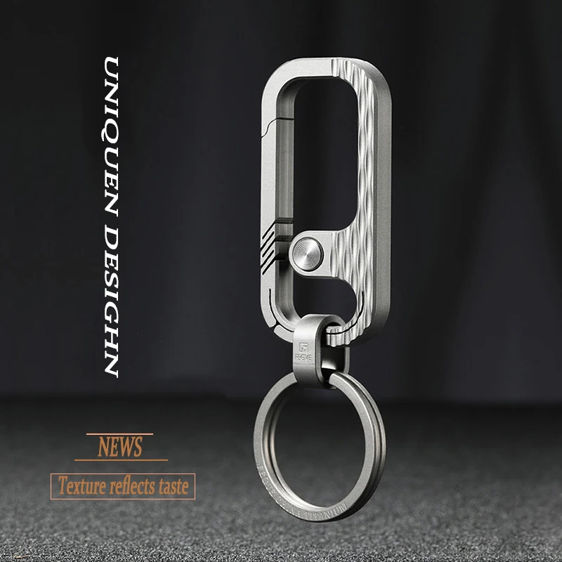 Top Luxury Men Women Titanium Car Key Chain Upscale Super Light Titanium KeyChain Fine Jewelry for Key Rings Best Gifts for Men