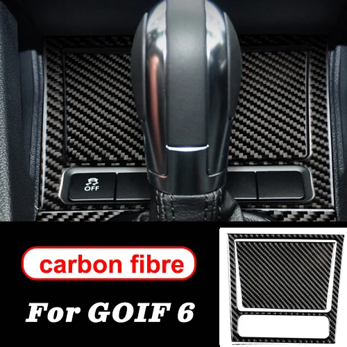 panel Для volkswagen golf 6 gti R MK6 аксессуары LHD RHD автомобильный Стайлинг углеродное волокно рулевое колесо Шестерня двери панели внутренние наклейки - Название цвета: panel