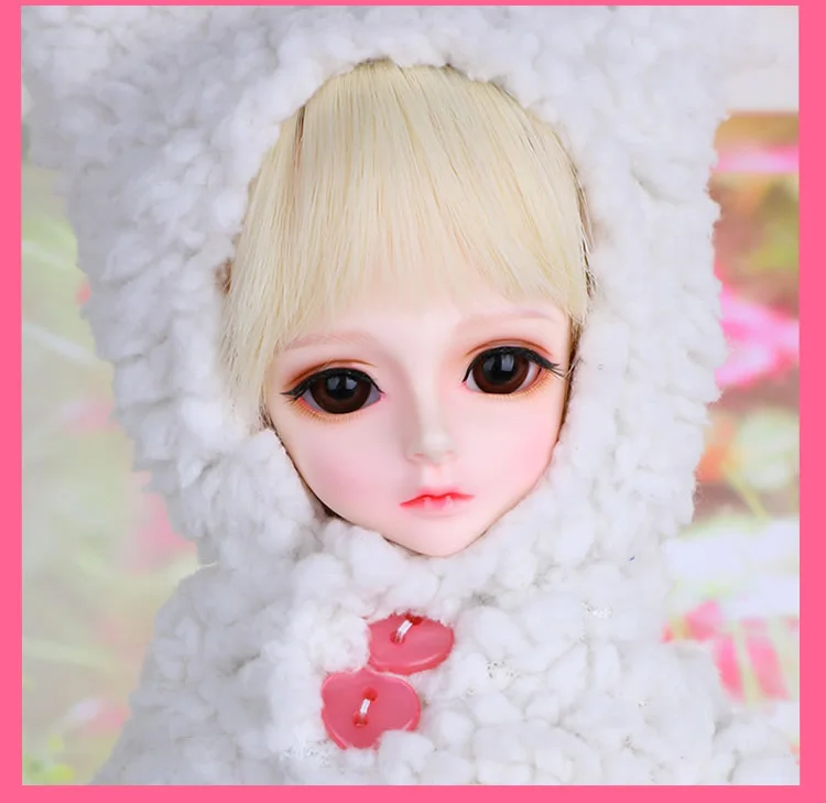 

1/4 scale nude BJD doll kid Cute girl BJD/SD Resin figure doll DIY Model Toy gift.Not included Clothes,shoes,wig A0242bory MSD