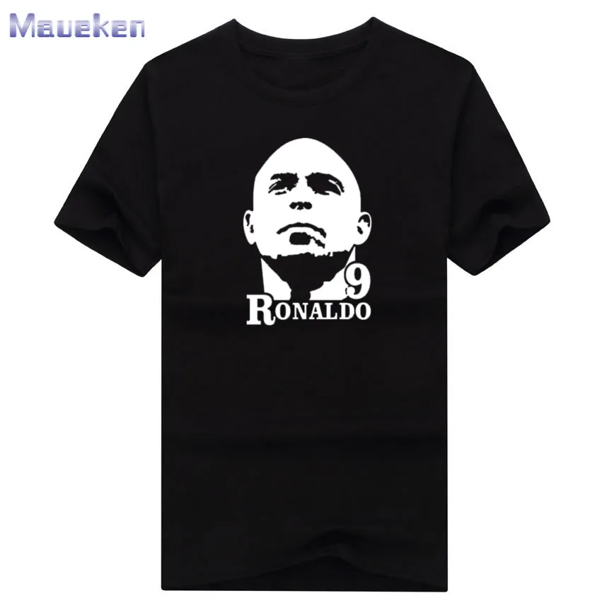 Летняя футболка ronaldo shdow R9, футболка из хлопка, Luiz Nazario De Lima, повседневная мужская футболка для бразильских фанатов, подарок 0715-3