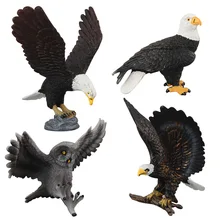 Прямая от производителя, модель животного, детская игрушка, модель диких игрушек, животные, Раптор, модель белоголового орла, сова
