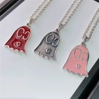 

Original 1：1 retro Cartoon elf pendant S925 Sterling silver Necklace men and women Luxury brands high quality Jewelry Logo
