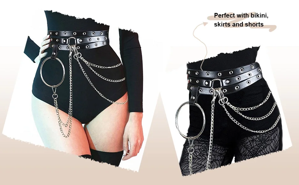 punk chain belt