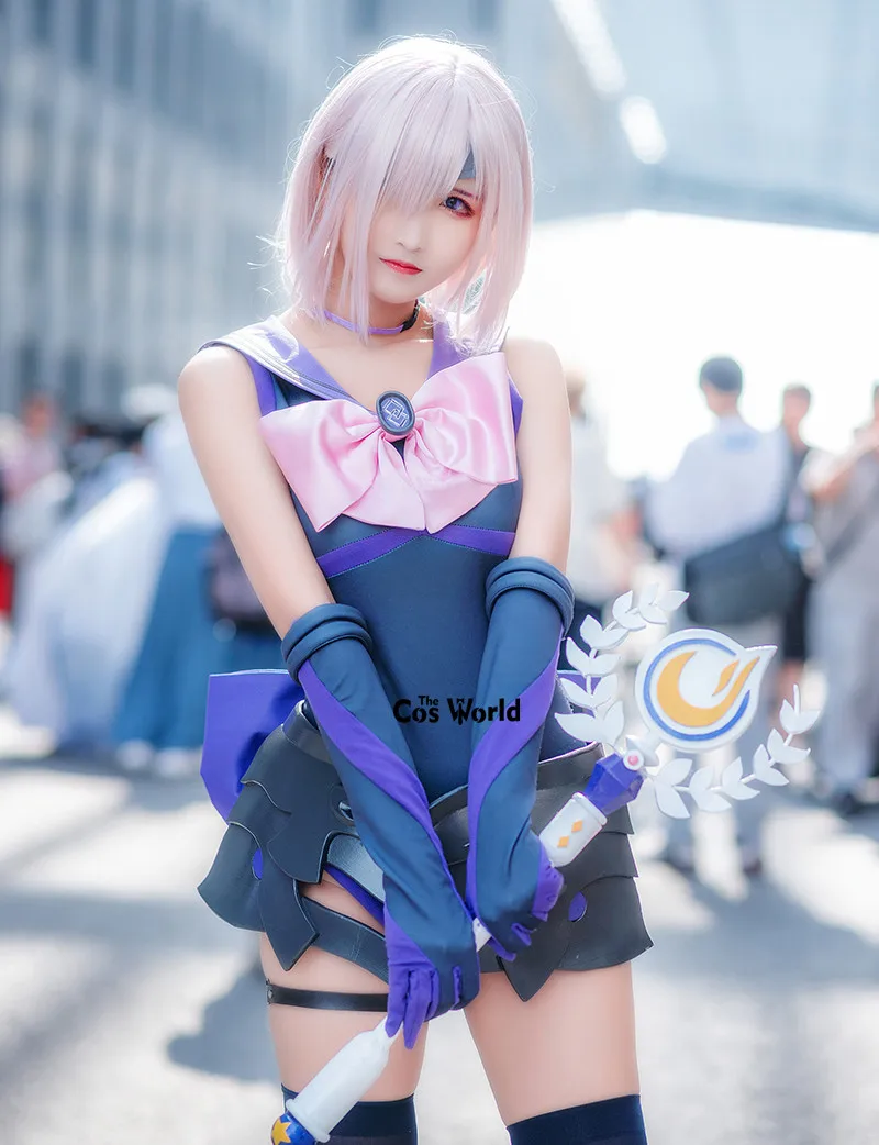 FGO Fate Grand Order Sailor Moon Mash Kyrielight костюм моряка комбинезоны униформа наряд аниме костюмы для косплея