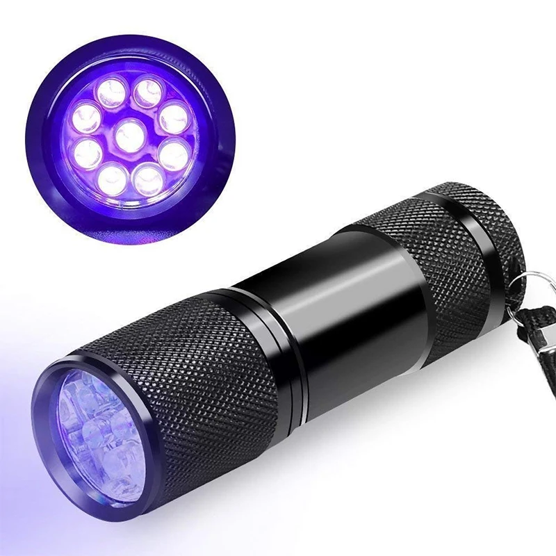 

BRELONG LED Flashlight Black Light 395nm UV Flashlight Urine and Stains Detector on Pet Carpet Violet flashlight