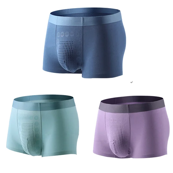Green Textile Fiber Natural Health Pants Men's 120 Micro Modal Air Underpants Chemical-Free Bleaching Man Underwear - Цвет: Многоцветный