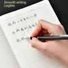 Deli Metal Sign Pen 0.5mm Gel Smooth Writing Pens Bullet Fine Tip Black Blue ink Refills Business Office School Gift 6
