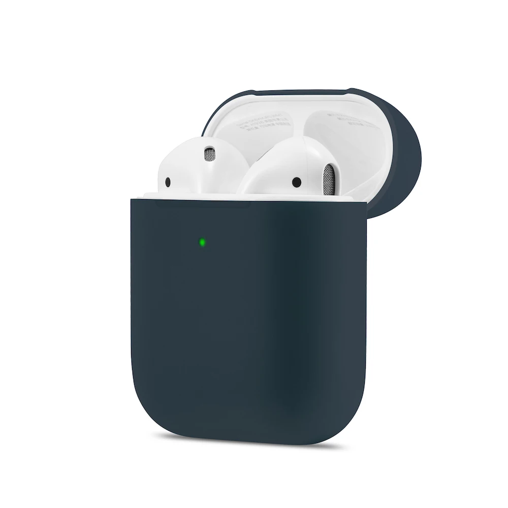 Macaron ультра тонкий чехол для наушников для Airpods чехол милый силиконовый Bluetooth наушники защитный чехол-2 поколения 20 цветов