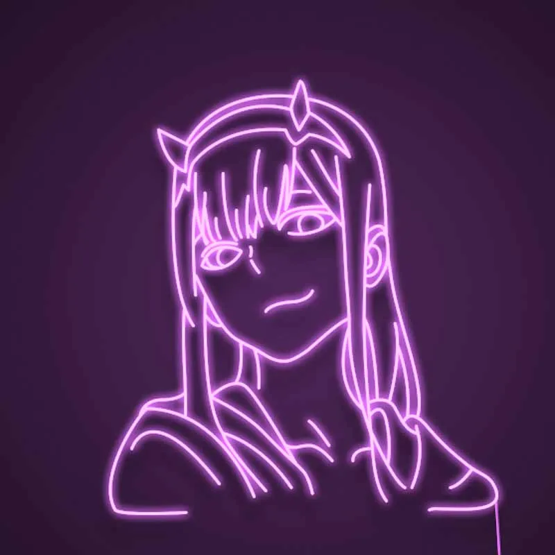 Custom led Zero two Neon Signs Japanese Anime flexible Night Light Sign indoor Home Bar Wall Bedroom Decor | Дом и сад