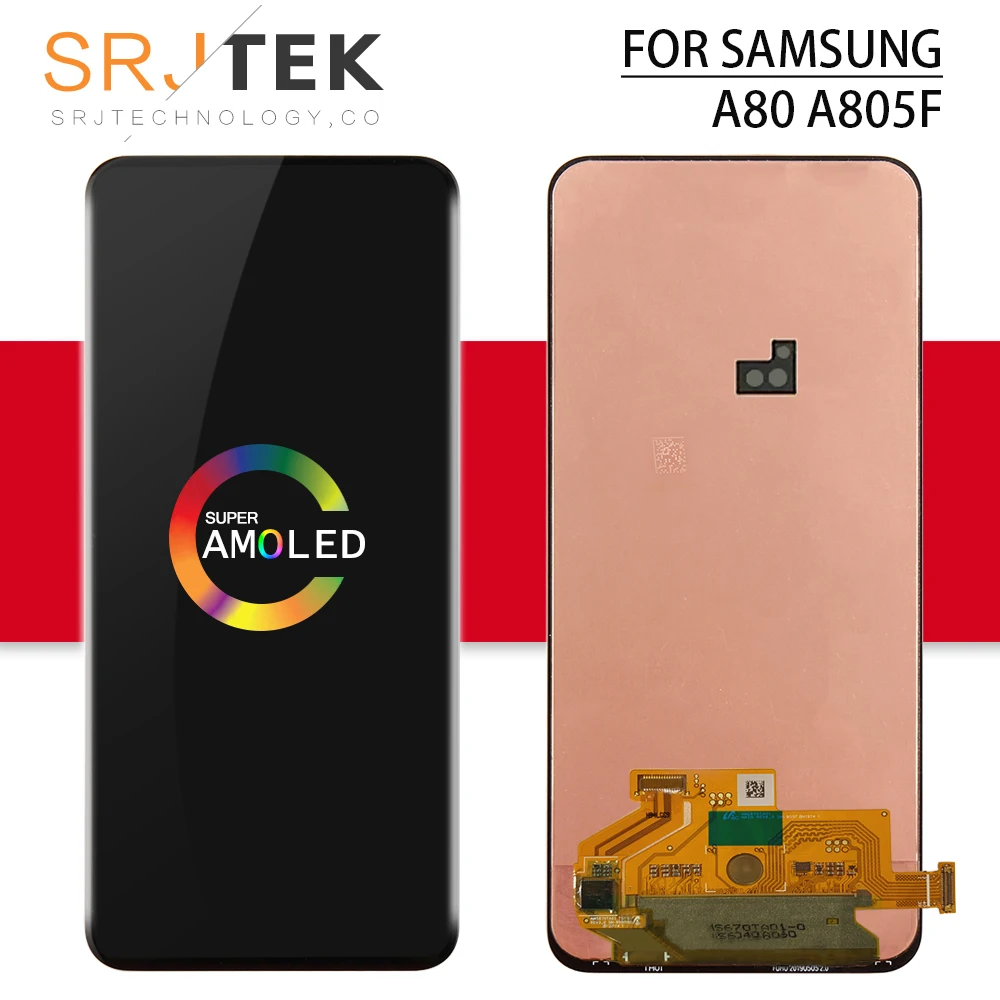 AMOLED экран для samsung Galaxy A80 ЖК сенсорный дигитайзер сенсор стекло в сборе для samsung A80 дисплей A805 A805F A805FD