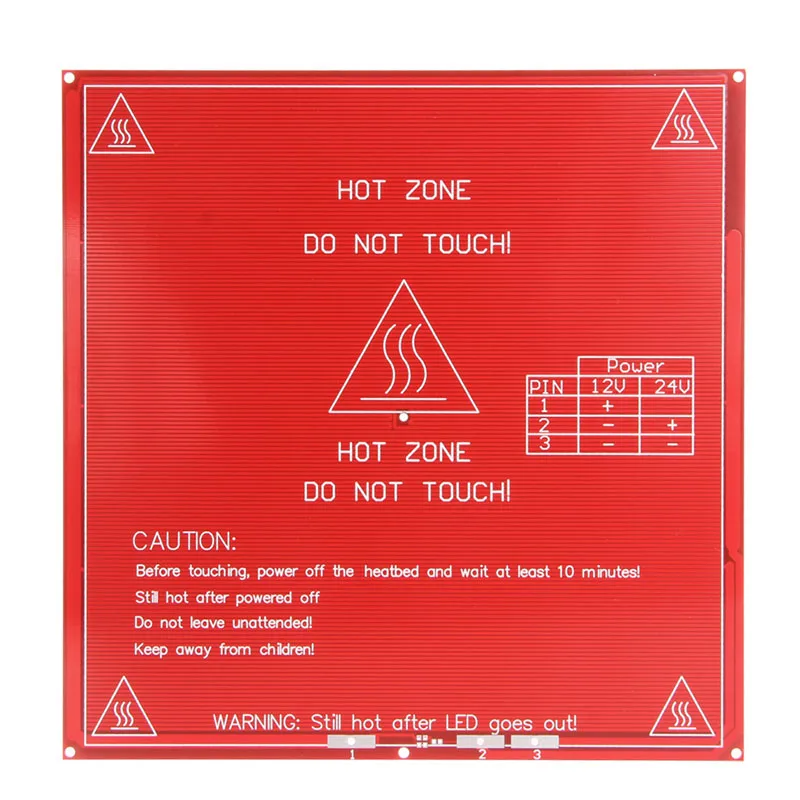 Запчасти для 3D-принтера pcb Heatbed MK2B Тепловая кровать 12/24 двойной мощности модуль горячей плиты 214x214 мм