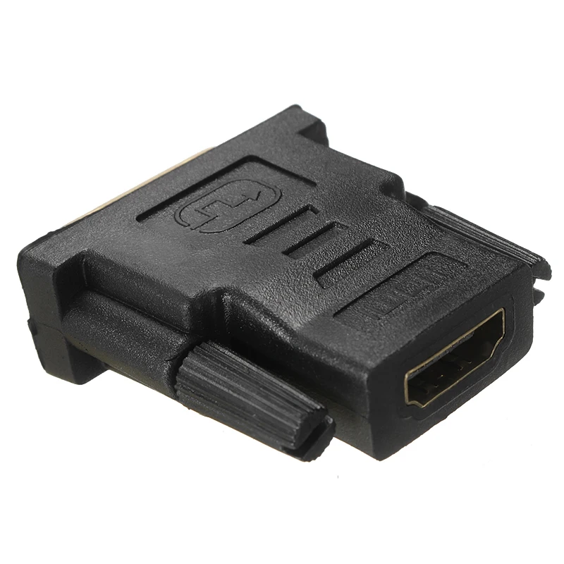 HDMI к DVI конвертер I с двойным соединением (24 + 5 pin) папа Женский адаптер для HDTV LCD DVD