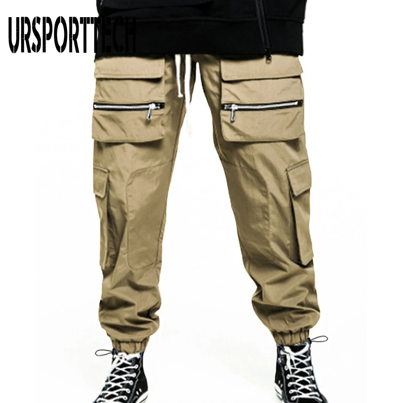 Haroun Pants Mens Hip Hop Dace Casual Long Loose Trousers Boys Student Clothes 