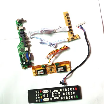 

For MT170EN01 V.2 V.4 LVDS 4CCFL 30Pin LCD panel monitor HDMI VGA USB AV T.V53 drive card board keyboard+Remote+Inverter DIY kit