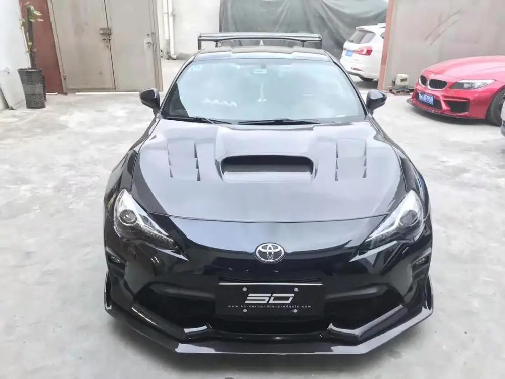 Carbon Fiber Front Bumper Lip Spoiler Auto Car Diffuser Side Skirts Fits  For NEW TOYOTA GT86 2017 2018 2019 - AliExpress