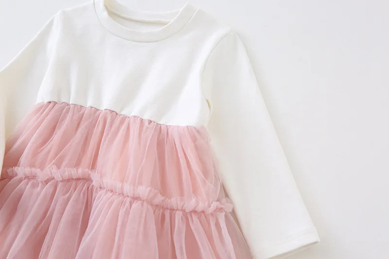 Коллекция года, Осеннее праздничное свадебное платье, vestidos, детская одежда платья для маленьких девочек Сетчатое платье принцессы для девочек топы с круглым вырезом, розничная