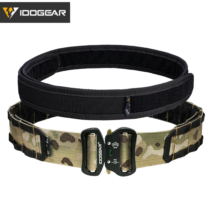 IDOGEAR-cinturón táctico de combate de 2 pulgadas, hebilla de liberación rápida MOLLE, cinturón militar combate para caza y Airsoft, duradero, 3414 - AliExpress