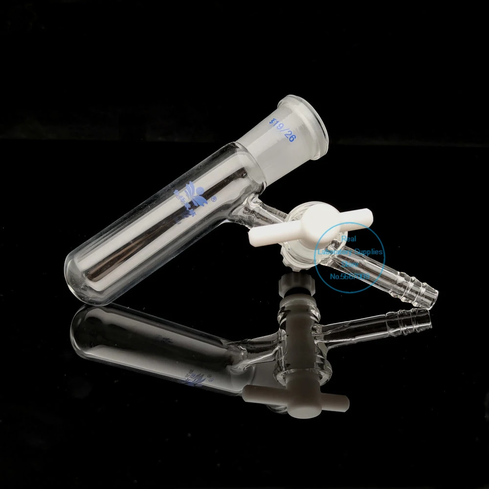 1PC Lab Glass 10/25/50/100/250ml Grinding mouth Reaction Flask, schlenk tube with PTFE piston