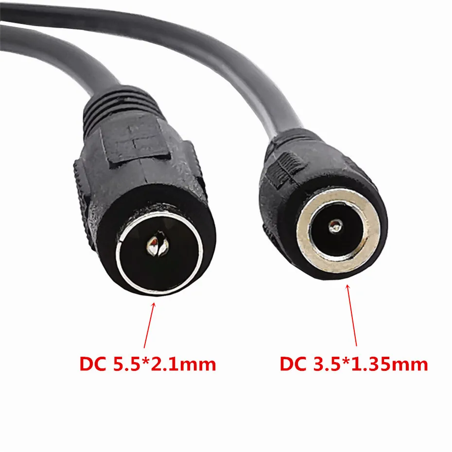 5.5*2.1mm / 3.5*1.35mm DC Power Charger Adapter Converter Connector Female to Micro USB 5pin Male for Laptop/Tablet 0.2M