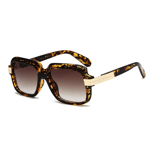SHAUNA Popular Oversize Women Square Sunglasses Brand Designer Fashion Men Transparent Frame Gradient/Clear Lens Glasses UV400 Amber Tea
