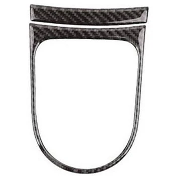 

2Pcs Carbon Fiber Central Control Gears Shift Frame Cover Trim Stickers for Ford Mustang 2015 2016 2017