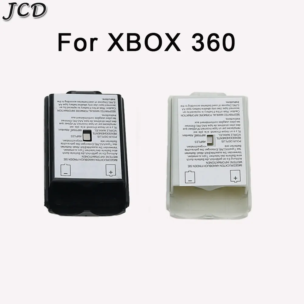 JCD 50 шт. черно-белая крышка батарейного отсека чехол Комплект для Xbox 360 удаленный