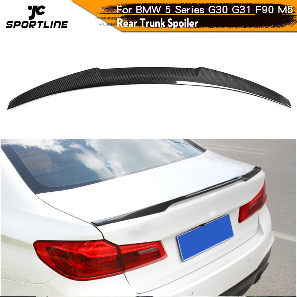 Fits for BMW G30 G38 5 SERIES 530i 540i F90 M5 Carbon Fiber Rear Trunk Boot Lip Spoiler | Автомобили и мотоциклы