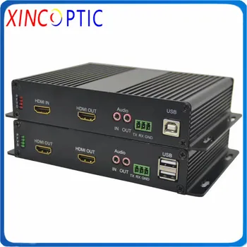 

1Ch HDMI KVM Uncompressed Fiber Extender with KVM Support USB Keyboard and Mouse Function,LC,20KM,HDMI KVM Fiber Transceiver