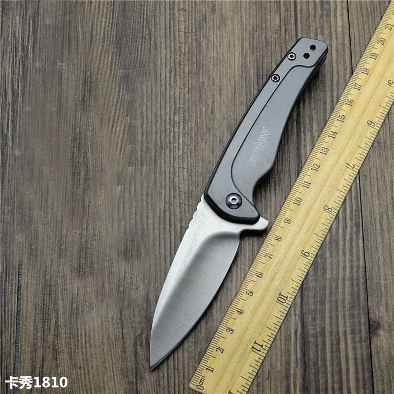 Новейший качественный складной нож Kershaw 1810 EDC, ручка из нержавеющей стали с 8cr13mov стальным лезвием, Карманный Походный нож, инструменты