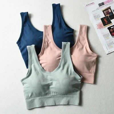 

Seamless Power Down Sports Bra Push Up Yoga Bra Padded Women Gym Brassiere Running Fitness Top Women Workout Sportswear