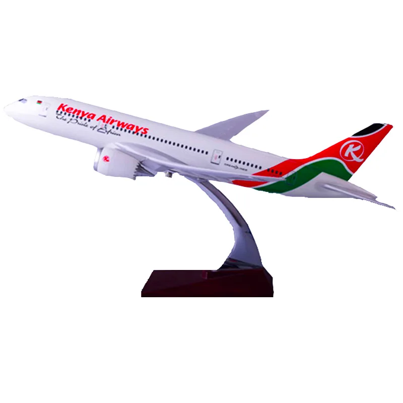 1: 172 43 см весы Boeing B787 Kenya Airways авиакомпания авиационная модель базовый сплав самолет Коллекция игрушек детские подарки