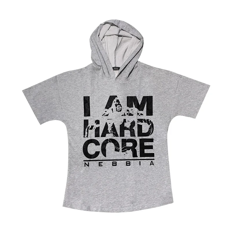 

Summer tide sweater loose plus size printed pullover sleeveless hooded jacket men's running training basketball suit