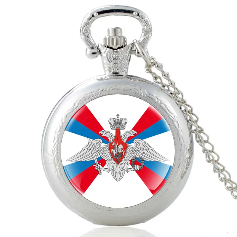 

Classic Silver Double-Headed Eagle Quartz Pocket Watch Vintage Men Women Russian National EmblemNecklace Pendants Jewelry Gifts