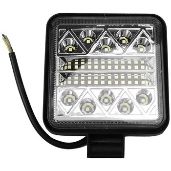 

Led Light Bar, 4 Inch Square 102W Waterproof Led Work Light, For Jeep Off-Road Light Bar, Driving Fog Light With Mounting Bracke