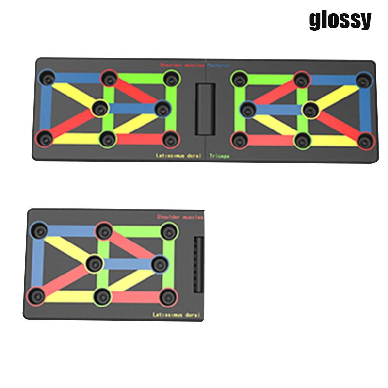 Newly Push Up Board 17 in 1 Complete Push Up Training System Color-Coded Collapsible Push-up Bracket Board BFE88