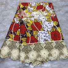 Последний настоящий Африканский Воск кружевная ткань Гарантированная настоящая Анкара ткань воск кружевные материалы Африканский Воск принты ткани 91901